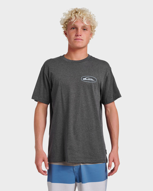 Quick Silver Exclusive | Stadium Emblem Classic T-shirt - Charcoal Heather