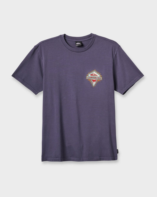 Quick Silver Signature | Liberty Spikespigment Dye T-Shirt - Graystone