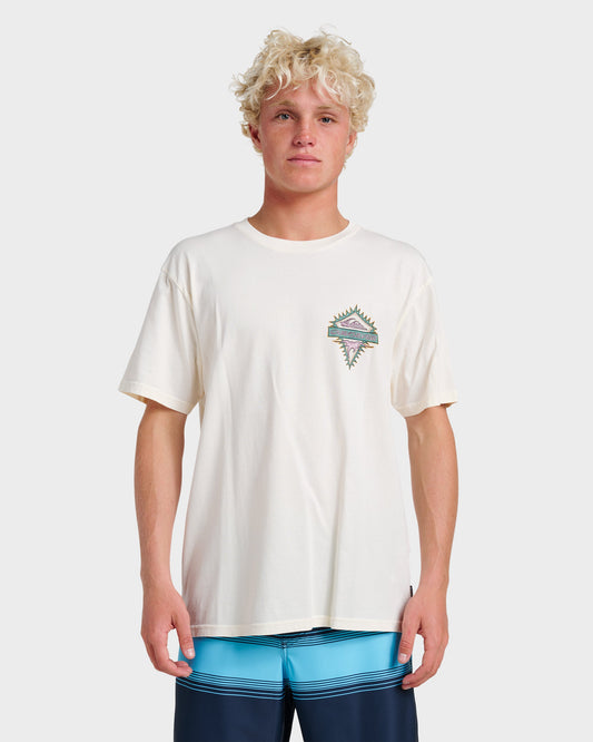Quick Silver Exclusive | Liberty Spikespigment Dye T-Shirt - Snow White