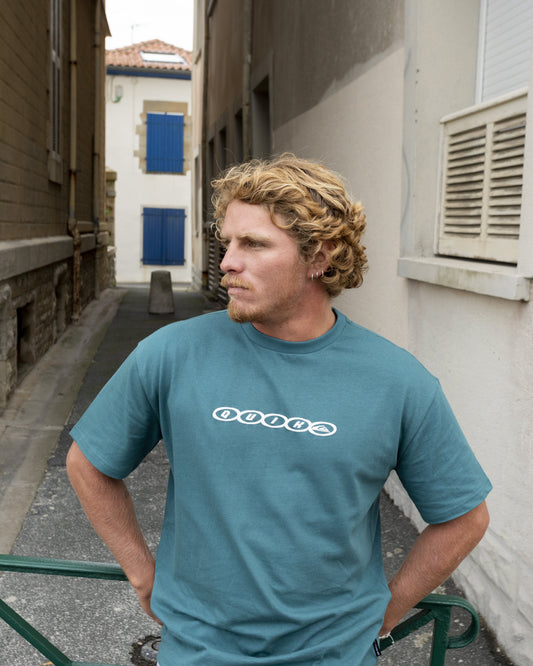 Quick Silver Essential | Linked Heavy Weight T-shirt - Mediterranea