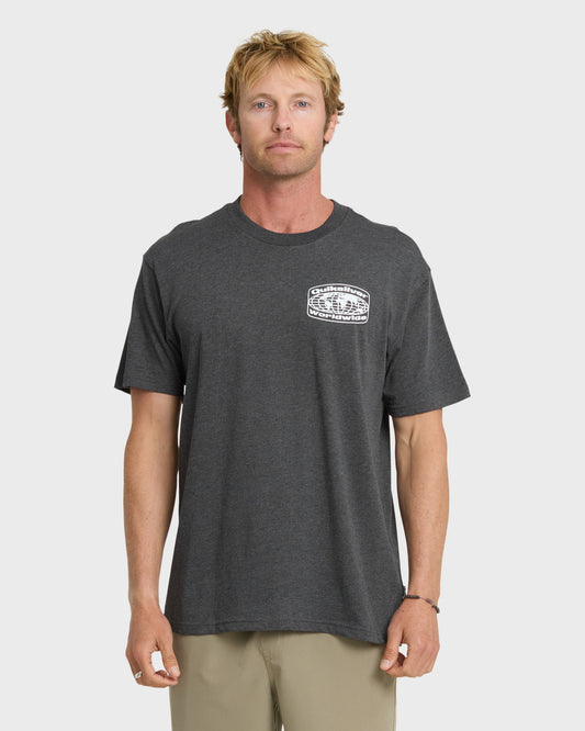 Quick Silver Best Seller | Global Local Classic T-shirt - Charcoal Heather