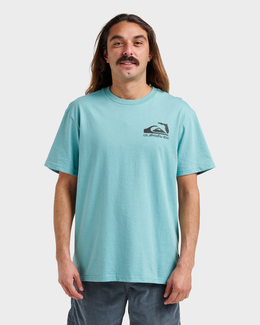 Quick Silver Classic | Fl Florida Lookout Point Classic T-shirt - Dusty Turquoise Heather