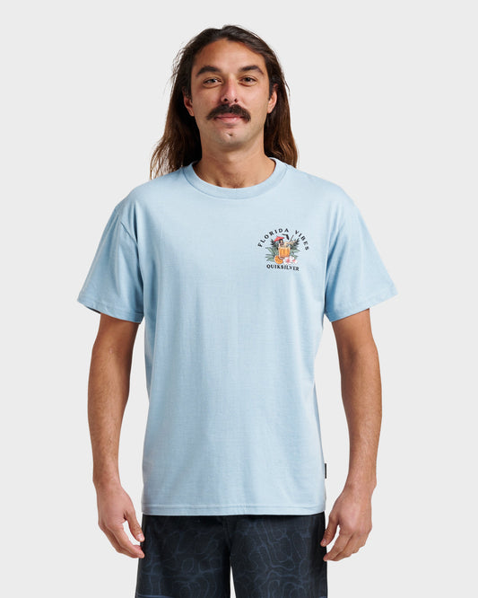 Quick Silver Featured | Fl Florida Vibes Classic T-shirt - Ashley Blue Heather