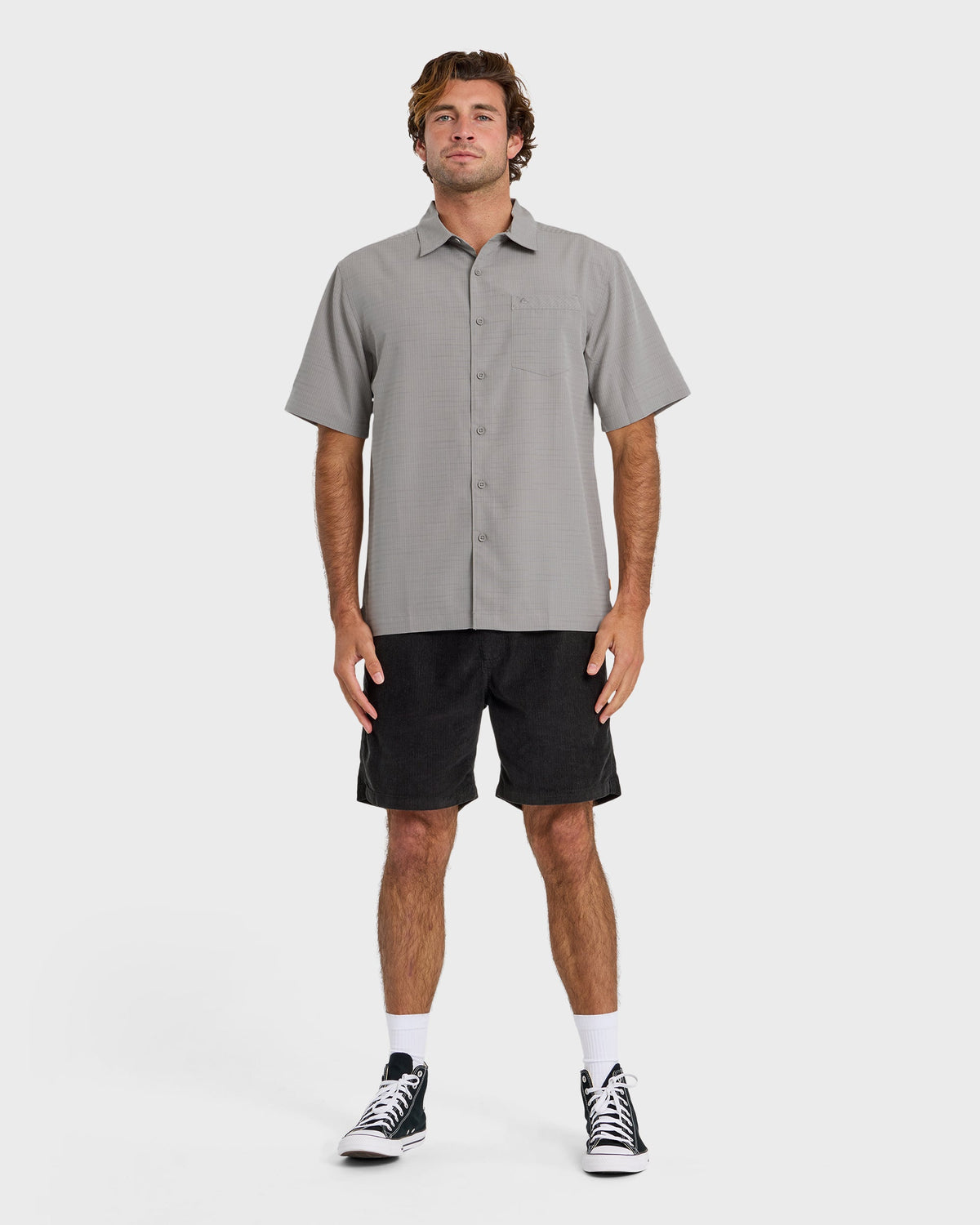 Quick Silver Signature | Waterman Centinela Premium Anti-Wrinkle Shirt - Grey
