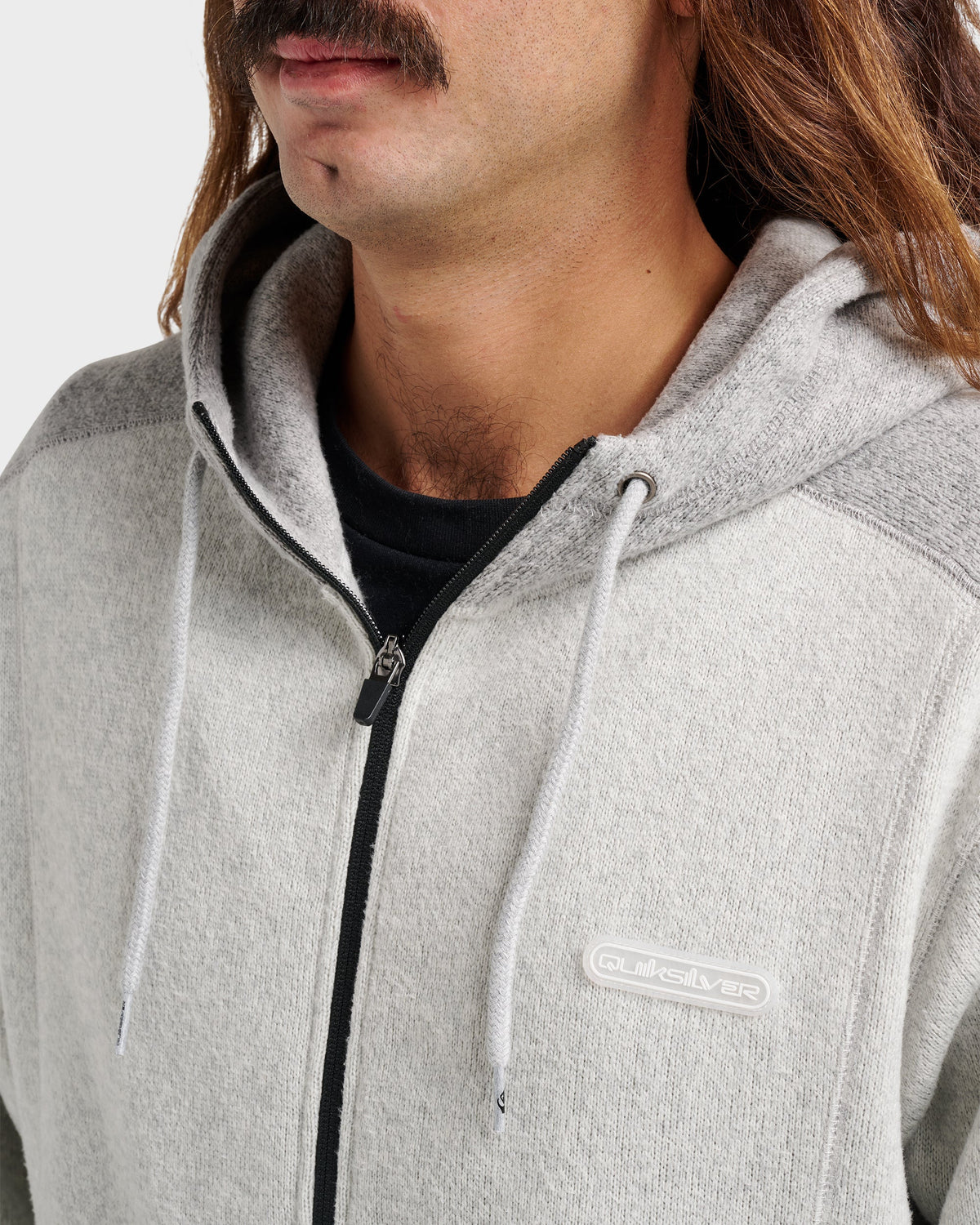 Quick Silver Classic | Keller Zip Hoodie - Light Gray Heather