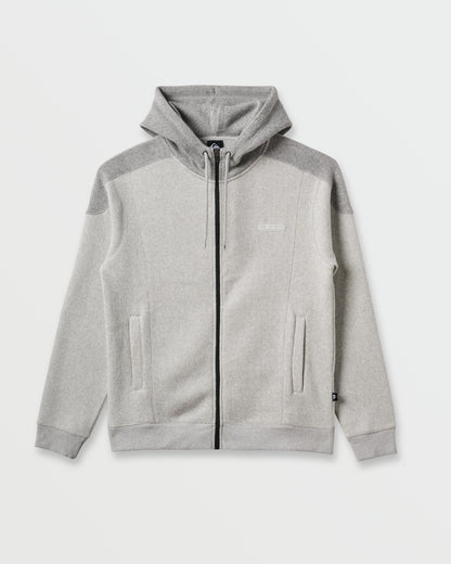Quick Silver Classic | Keller Zip Hoodie - Light Gray Heather