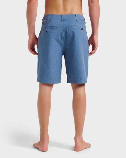 Quick Silver Recommended | Union Heather 20" Amphibian Hybrid Shorts - Indigo Mist