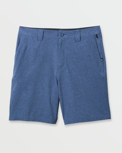 Quick Silver Recommended | Union Heather 20" Amphibian Hybrid Shorts - Indigo Mist