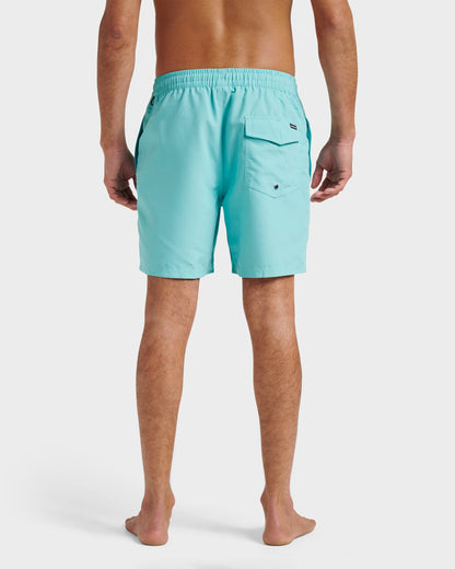 Quick Silver Featured | Everyday Solid 17" Swim Trunks - Aqua Sky